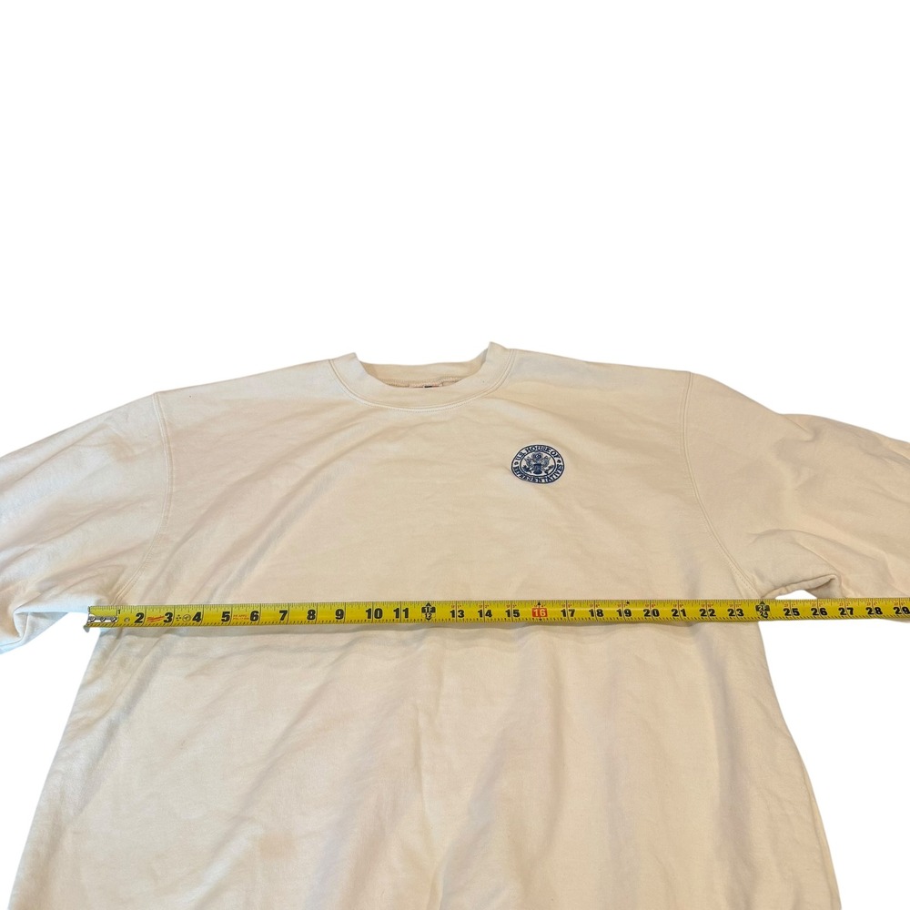 Bayside US House of Representatives Sweatshirt Mens 2XL Ivory USA Embroidered - Picture 6 of 6